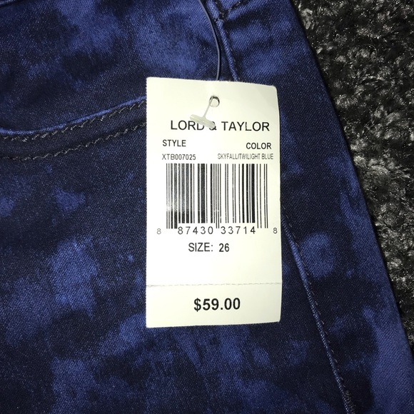 NWT Blue tie dye tinsel jeans size 26 - Picture 3 of 4